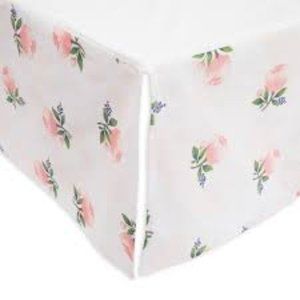 Little Unicorn Percale Muslin Crib Skirt Watercolor Roses, Retails $32